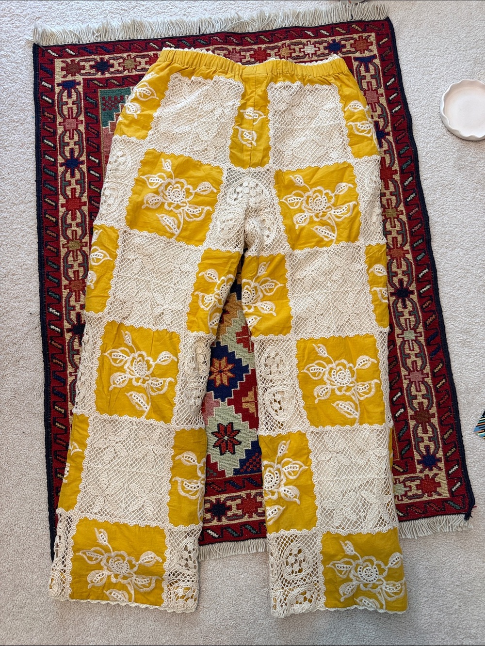 Farm Rio lace off white pants - Picture 7 of 14